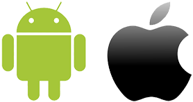 Apple and Android logo icons image